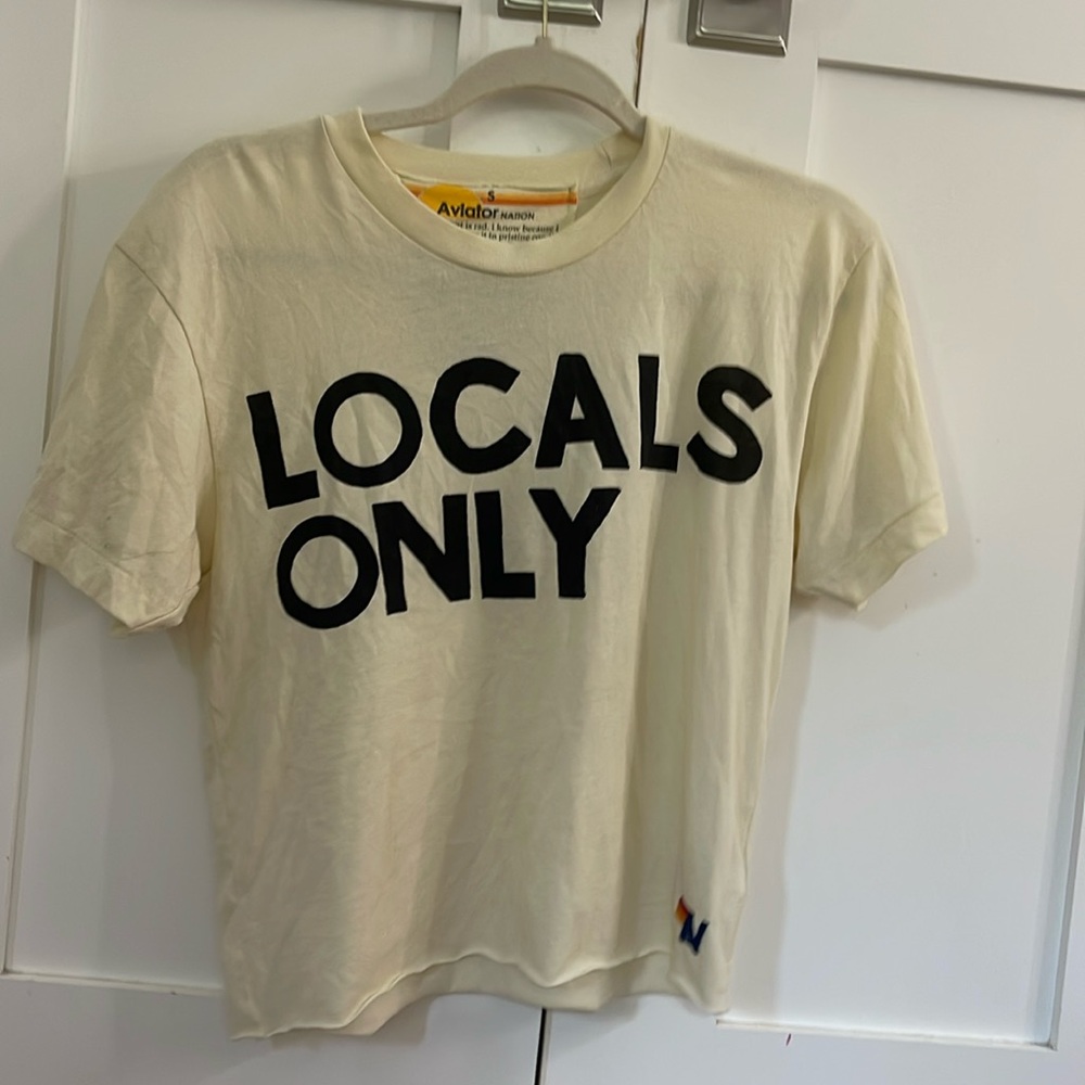 AVIATOR NATION tee! LOCALS ONLY top size S